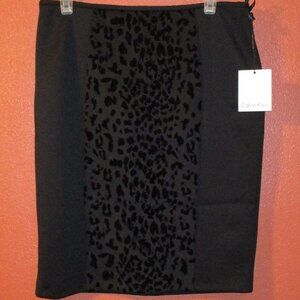 Calvin Klein NEW Woman Small Petite Black Business Evening Party Mini Skirt